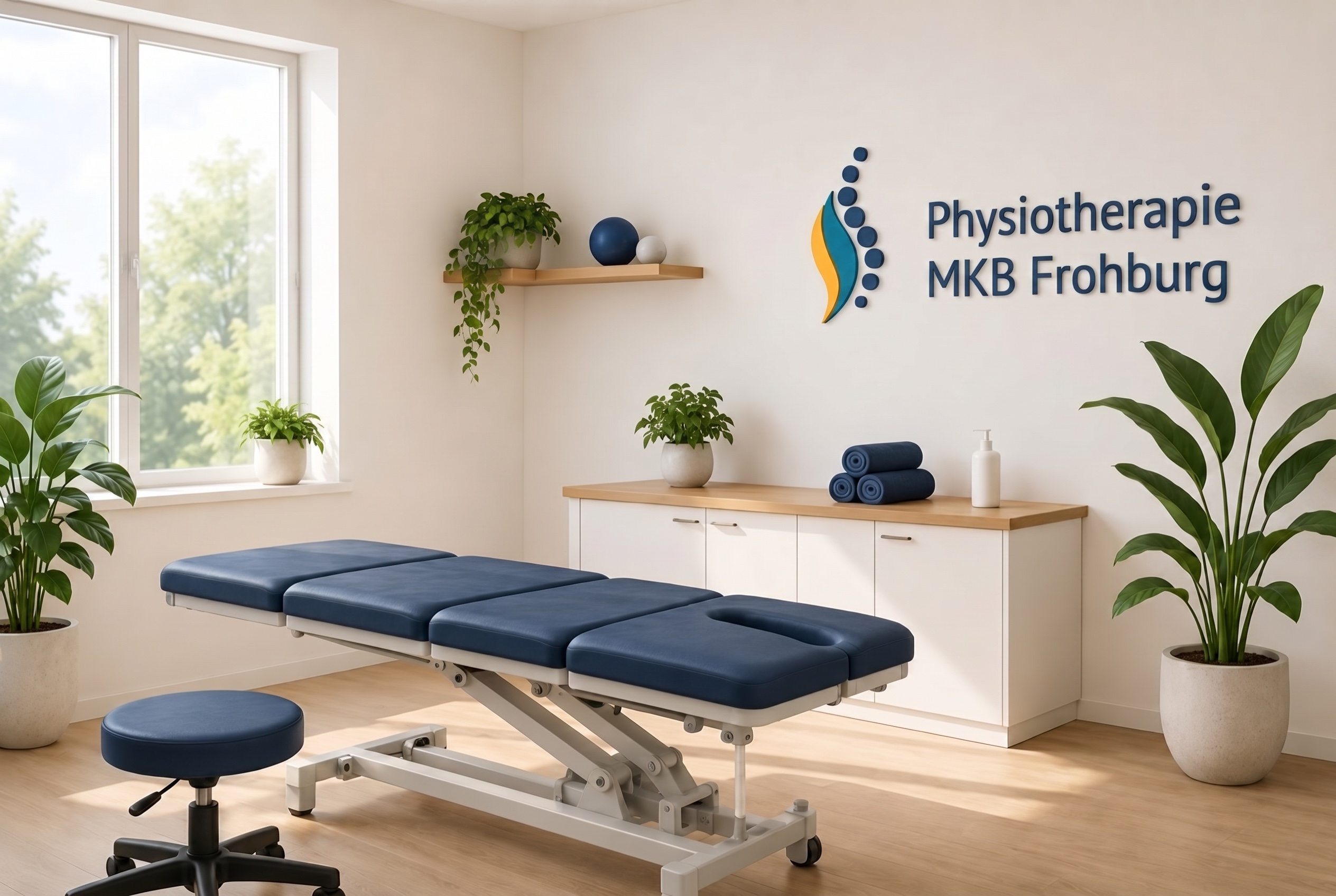 Heller, moderner Behandlungsraum der MKB Praxis Frohburg